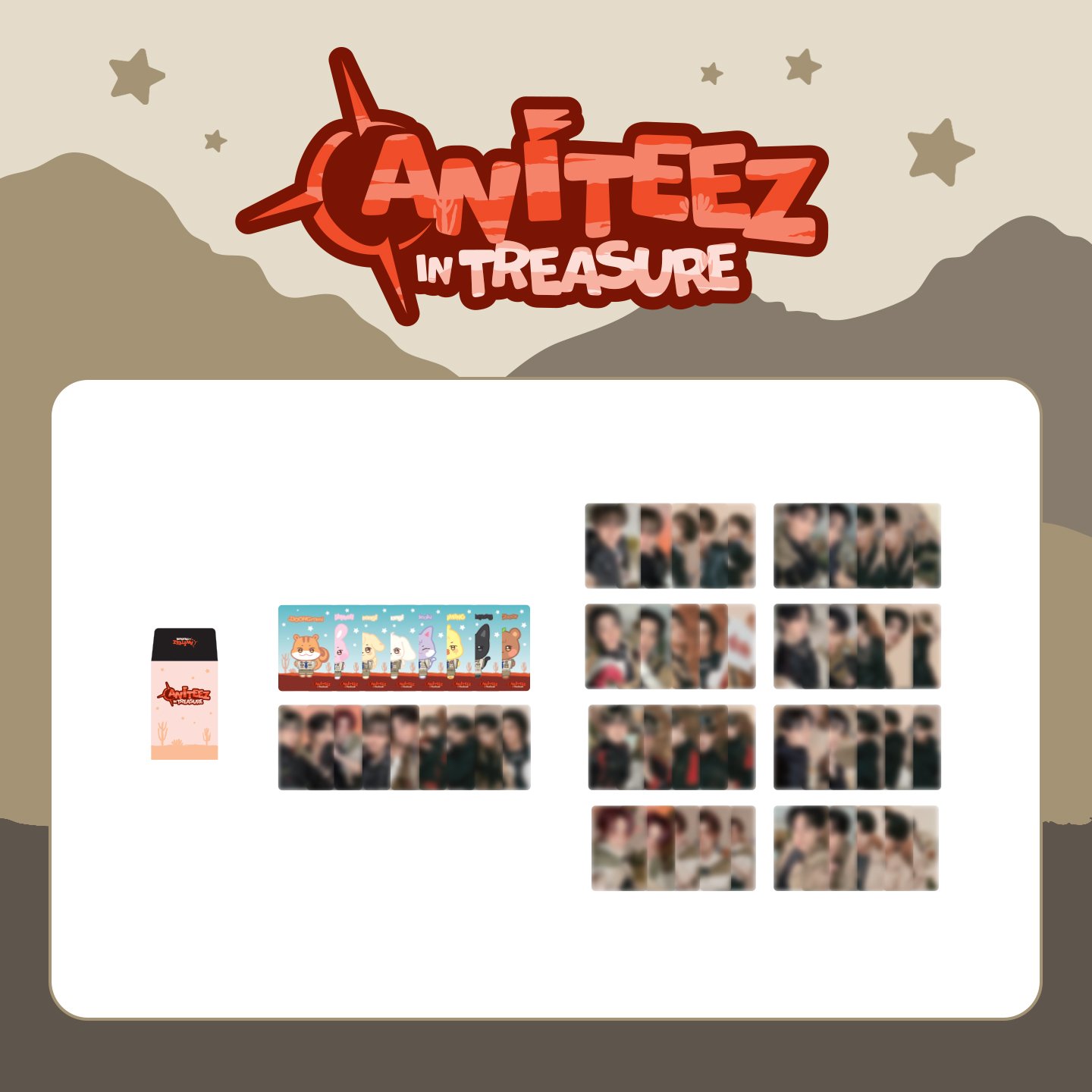 ATEEZ x [ANITEEZ IN TREASURE] MD - random Trading Card