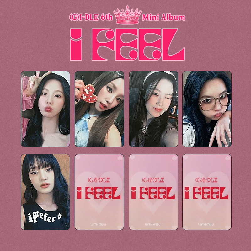 (G)I-DLE - OFFICIAL I feel WITHMUU POB PHOTO CARD SET