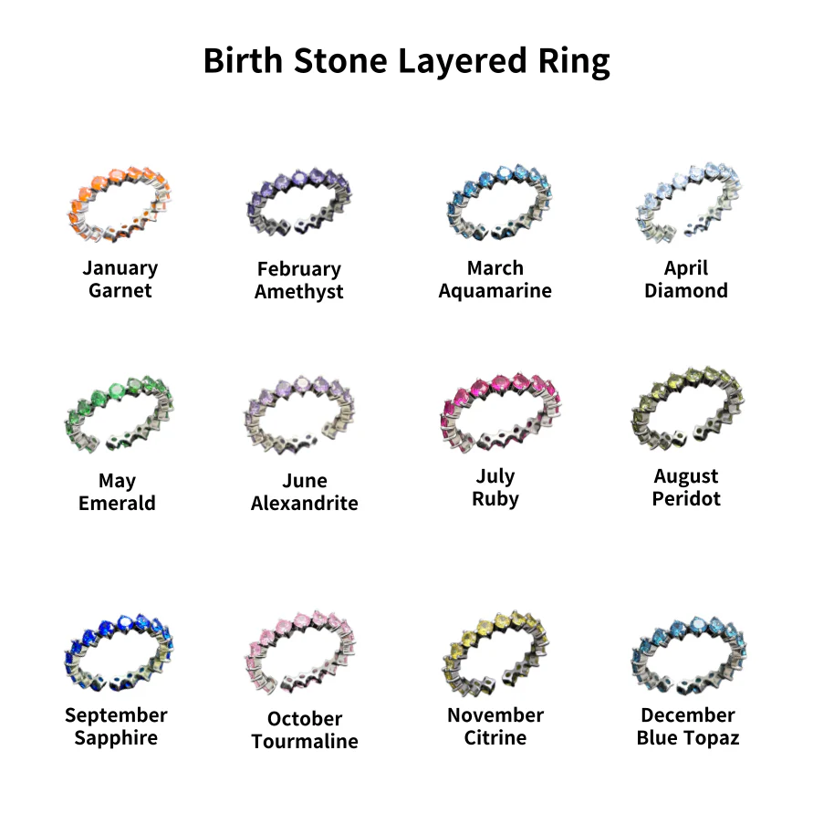 Birthstone Layered - Ring