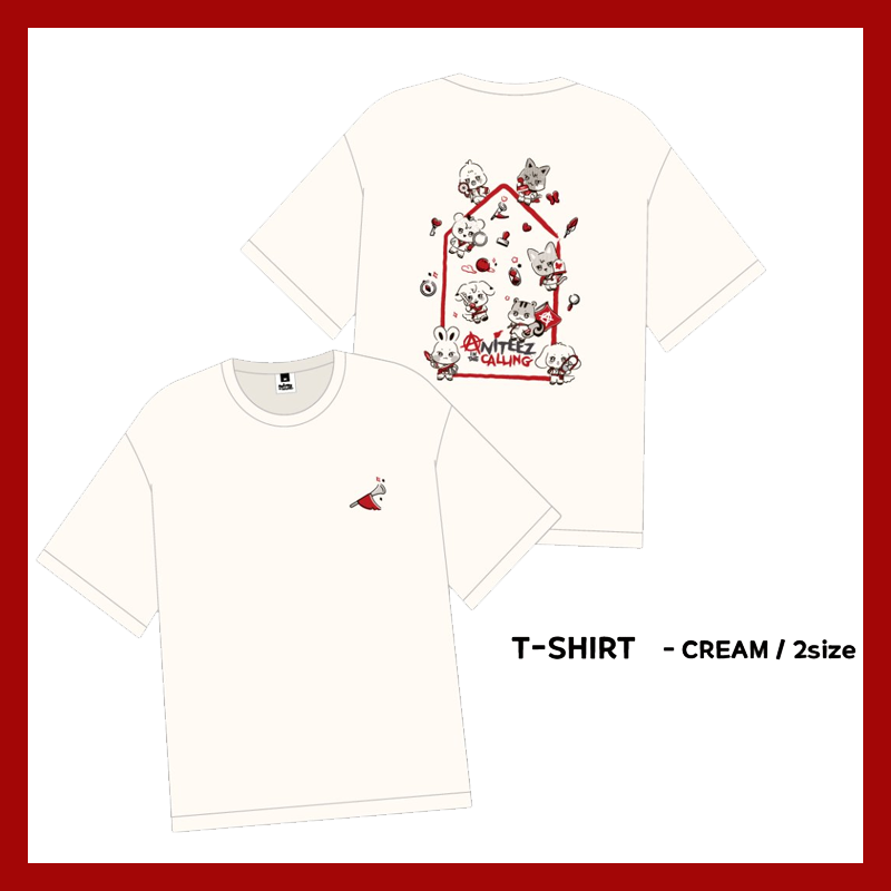 ATEEZ - POP-UP EXHIBITION - ANITEEZ IN THE CALLING - T-Shirt [CREAM]