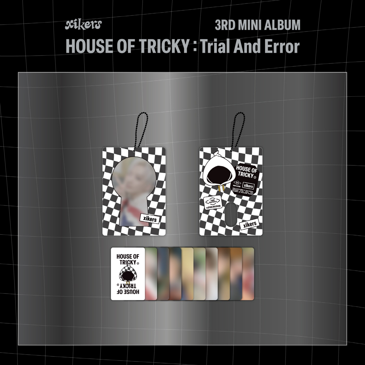 xikers [HOUSE OF TRICKY: Trial And Error] OFFICIAL MD - ACRYLIC PHOTOCARD HOLDER