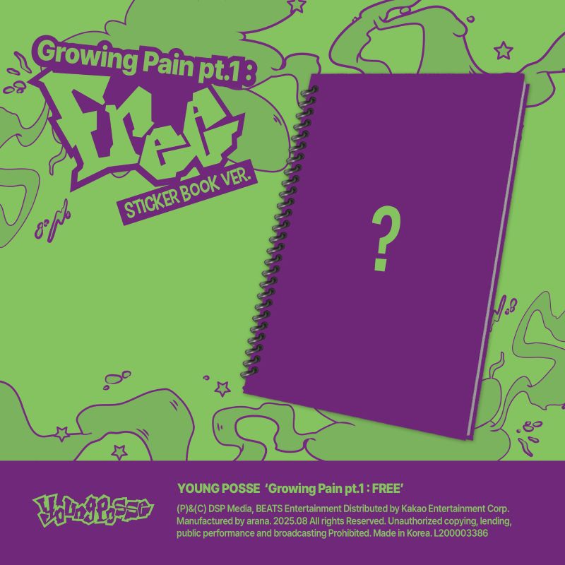 YOUNG POSSE - EP ALBUM [Growing Pain pt.1 : FREE] (Sticker Book Ver)
